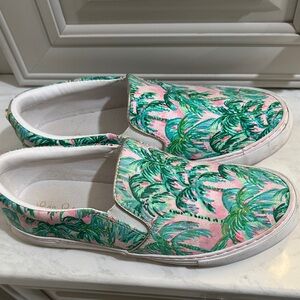 Lilly Pulitzer Tropical Print Slip-On Sneakers